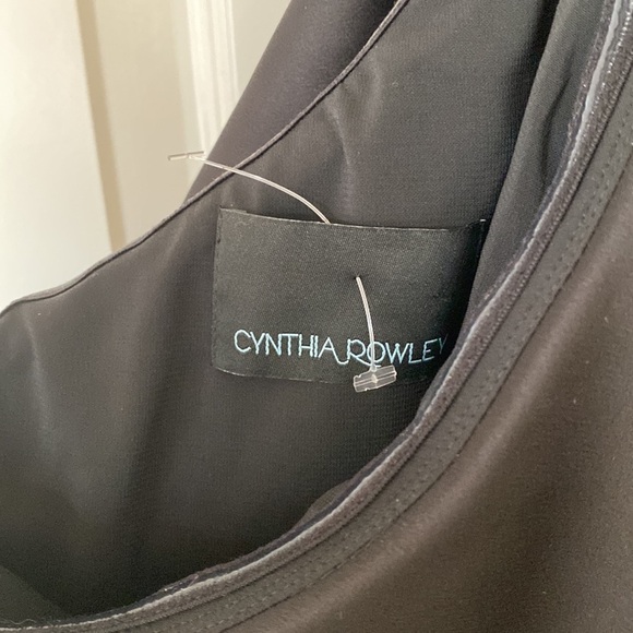 Cynthia Rowley Black Lancey One Shoulder Ruffle Jumpsuit - Picture 10 of 10